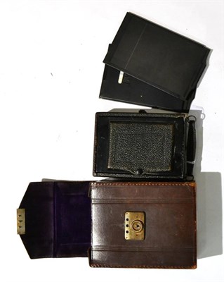 Lot 131 - German Sixth-Plate (Tintype) Folding Camera with Zeranar Anastigmat f4.5, 135mm lens and Ibsor...