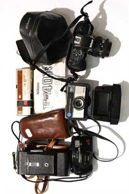 Lot 150 - Nikon F401S Camera with Nikkor AF f3.3-4.5 35-70mm lens in manufacturers case; Kershaw Eight-20...