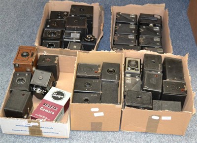 Lot 168 - Various Box Cameras by Kodak, Ensign and others (35)