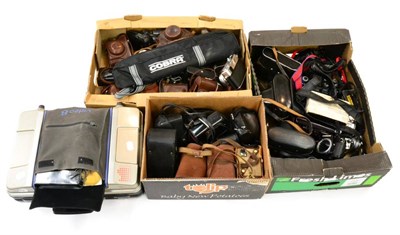 Lot 183 - Various Cameras including Praktice MTL3, Prinzflex, Canonet 2B, Canon EOS5000, Koroll II, Contax AX