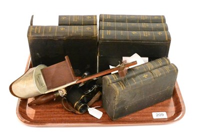 Lot 209 - Underwood & Underwood Hand Held Stereoviewer with stereocards in book boxes: Rome Vol1-3,...