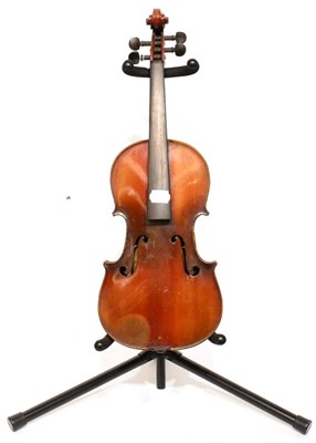 Lot 2 - A 19th Century 3/4 Size Violin, labelled 'Sebastien Kloz An 1700', with a 330mm two piece back,...