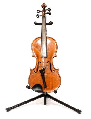 Lot 7 - A 19th Century Violin, possibly Dutch (paperwork included), no label, with a 357mm one piece...