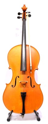 Lot 11 - A 20th Century English Cello, labelled 'Made at Nottingham 1987, John Ingram 'Marie'', with a 763mm