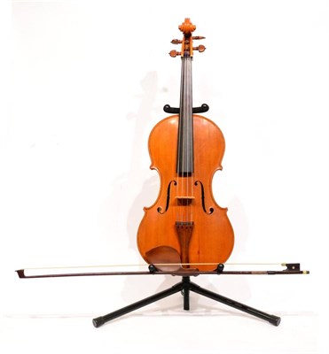 Lot 12 - A 20th Century English Viola, labelled 'William N Shepherd Maker Ashford Mddx 1974', with a...