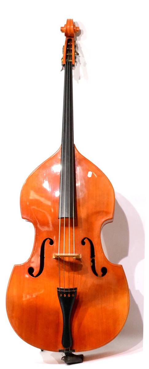 Lot 14 - A 20th Century German Double Bass, labelled