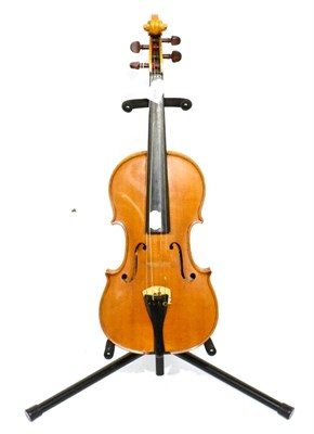 Lot 24 - An Early 20th Century Violin, no label, with a 356mm two piece back, rosewood tuning pegs