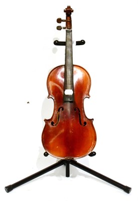 Lot 26 - An Early 20th Century Violin, possibly French, labelled' Antonius Stradiuarius...', with a...