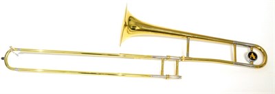 Lot 33 - A Brass Trombone by Arbiter Pro Sound, in a plush lined case