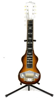 Lot 44 - A Gibson Electric Lap Slide Guitar, serial number F7039-27, with steel strings, mahogany body,...