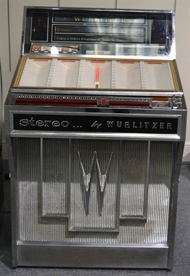 Lot 77 - A Wurlitzer Multi Selector Stereo Juke Box 1964, model 2800, serial no.60168, with chrome...