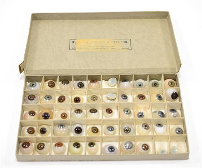 Lot 98 - W. Shakespeare & Sons (Ltd) A Collection Of 50 Assorted Plastic (Acrylic) Artificial Human Eyes...