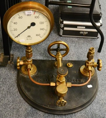 Lot 104 - Budenberg Gauge Co. Ltd. Dead Weight Tester with Trent Pressure Gauge (0-160lb/sqin)