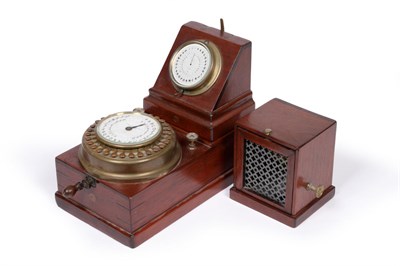 Lot 105 - C Wheatstone ABC Dial Telegraph C1870, in three parts: Transmitter with circular dial with...