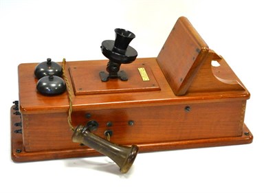 Lot 116 - Eric Thompson (Thirsk) Wall Telephone with C108L mouthpiece and heavy plastic earpiece, two...