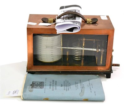 Lot 122 - John Davis & Son (Derby) Edney's Recording Mine Ventilation Gauge (Suction) 0-6ins barograph...