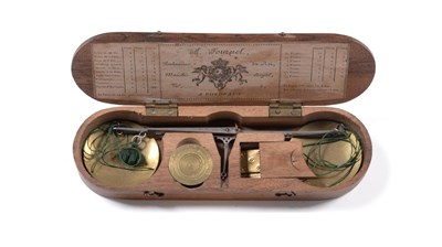 Lot 192 - Continental Hand Pan Scale And Weight Set (18th Century) A Fouruel (Bordeaux) with set of...