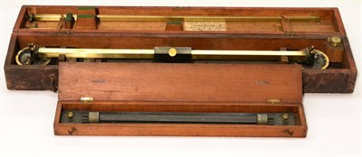 Lot 231 - T B Winter (Newcastle on Tyne) Pantograph brass with wheel and wire control, in original box...