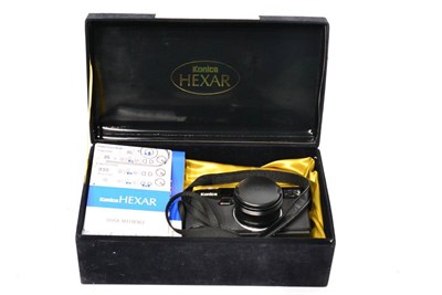 Lot 262 - Konica Hexar Compact Camera with f2, 35mm lens, in original display box with instructions