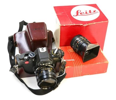 Lot 266 - Leica R3 MOT Electronic Camera no.1497646 with Leitz Canada Summicron R f2, 50mm lens and Leitz...