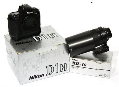 Lot 272 - Nikon D1H Camera Body no.5204380, in original box with charger and Tamron Af LD f5.6, 200-400mm...