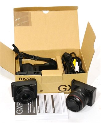 Lot 291 - Ricoh GXR Camera Body together with two lenses: A12 50mm f2.5 Macro and S10 24-72mm f2.5-4.4 VC...