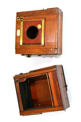 Lot 297 - Two Mahogany Tailboard Camera Bodies, comprising 'The Instanto' by Meagher of London, the other...