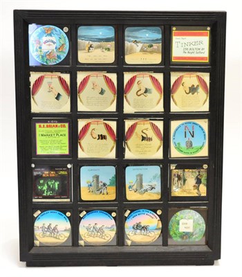 Lot 329 - Magic Lantern Slides a mixed collection including boxed sets: 'The World War', 'Cinderella',...