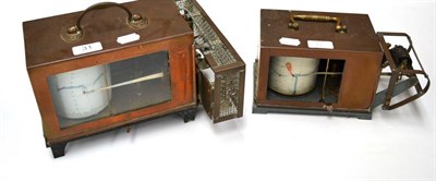 Lot 31 - Wilson Warden &Co. (London) Hair Hygrograph in copper case, together with a similar example with no