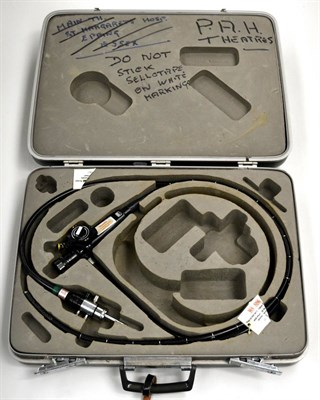 Lot 50 - Olympus Type Q Endoscope No.014383, in a hard plastic case