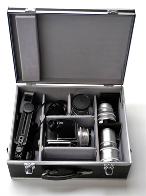 Lot 89 - Hasselblad Camera Outfit consisting of 500C Camera no.TC61754 with prism viewer and film back; four