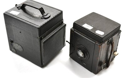 Lot 90 - Kodak Auto Graflex Camera with Cooke Anastigmat f4.5, 7"; Series 2 lens, together with Ensign...