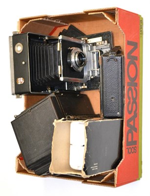 Lot 91 - Large Format Cameras (i) Popular Pressman with Aldis-Butcher f4.5, 6"; lens (ii) Linhof with...