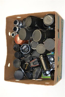 Lot 97 - Lenses A Collection Of Assorted Examples including Hoya f5.6, 400mm; Unitor Auto f3.5, 200mm;...