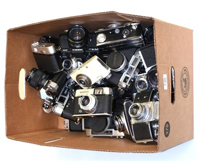 Lot 136 - Various Cameras including models by Agfa, Yashica, Mamiya, Topson and others (30)