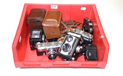 Lot 142 - Various Cameras including Rolleicord I 'Art Deco' no.1465085 (internal no.005229) (decoration worn)