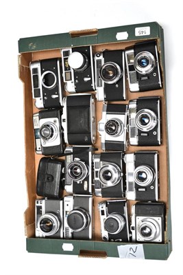 Lot 145 - Various Cameras including three Voigtlanders (Vitoret DR and two Vito CLs), two Fed 4s, Zorki...