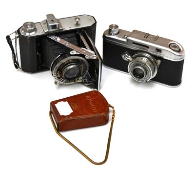 Lot 150 - Various Cameras Kodak No.3 Folding Camera, Welta Compur folding, Argus and two Kodak Brownies;...