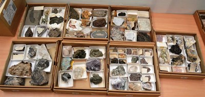 Lot 198 - Seven Cardboard Boxes Containing World Mineral Specimens, predominantly Cumberland, Weardale...