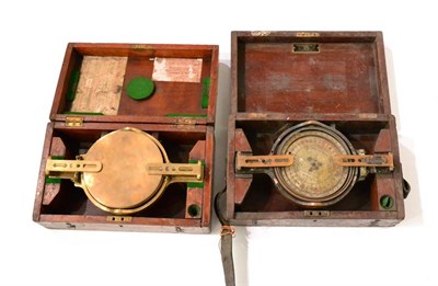 Lot 6 - Casartelli Two Mining Dials (cased) and a tripod (3)