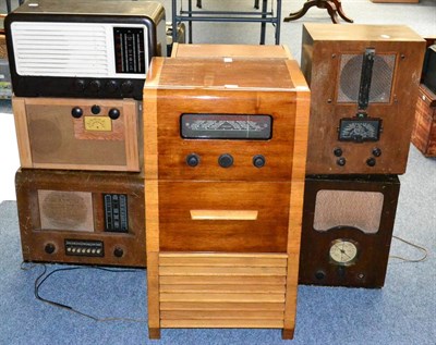 Lot 26 - Various Radios including Ferranti 146 (Bakelite), Bush Type PB61, Invicta, Ferguson Radiogram...