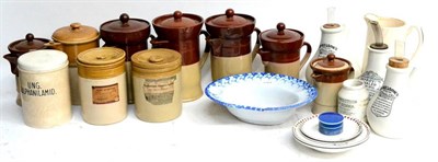 Lot 124 - A Collection of Medical Stoneware and Pottery, including a quantity of inhalers, jug, jars,...