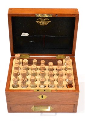 Lot 201 - Apothecary Storage Case with slots for 30 vials of various compounds with ";Homoeopathic...