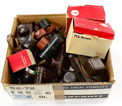 Lot 235 - Leica A Collection Of 16 Leather Camera Cases together with two Leitz case in card boxes and...