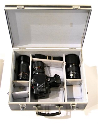 Lot 259 - Mamiya 645 Outfit consisting of Mamiya 645 Pro TL Camera no.RG1415, with Mamiya-Sekor C f4.5...