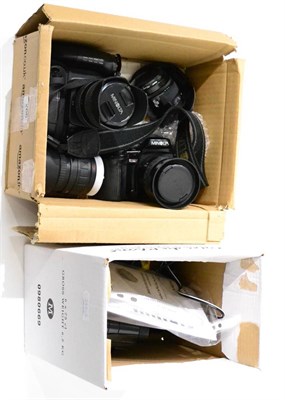 Lot 266 - Minolta Two SLR Cameras Dynax 700si with 28-80mm lens and Dynax 7 with 24-105mm lens; two...