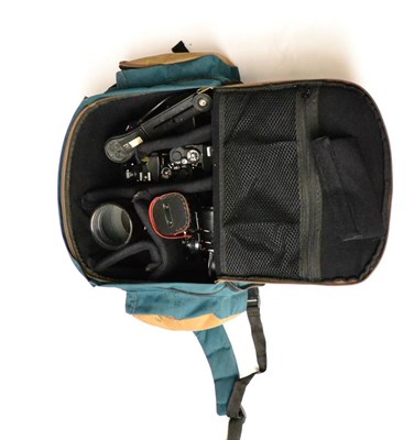 Lot 274 - Nikon Two FM2 Camera Bodies together with lenses: Nikkor f4.5, 300mm, Nikkor f2.8, 135mm, Sun...