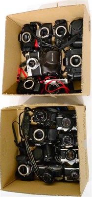 Lot 291 - Various Cameras including Olympus OM1, OM10, OM40, Trip35; Minolta X300, 7xi, 5000 and others...