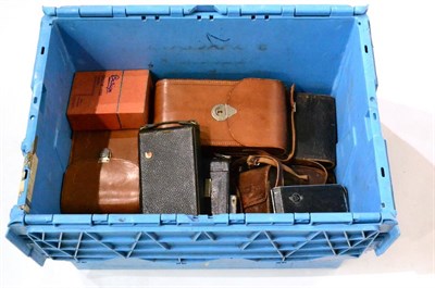 Lot 296 - Various Folding Cameras including Ensign Selfix-220 (in original box) Ensign Carbine,...