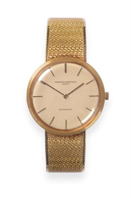 Lot 121 - ~ An Automatic Wristwatch, signed Vacheron & Constantin, Geneve, circa 1965, lever movement,...